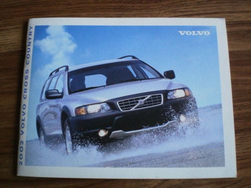 2002 volvo cross country sales brochure - catalogue - very good condition