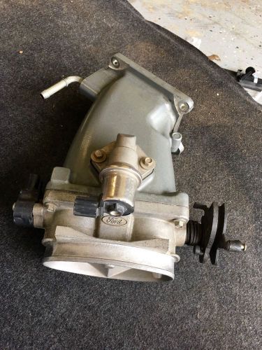 Mustang eaton supercharger elbow and throttle body