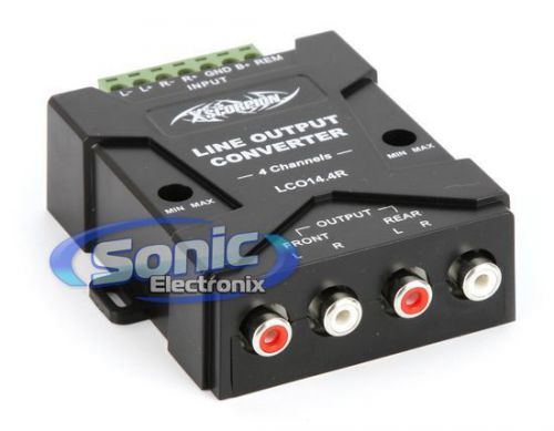 New! xscorpion lc014.4r high to low 4-channel line output converter loc