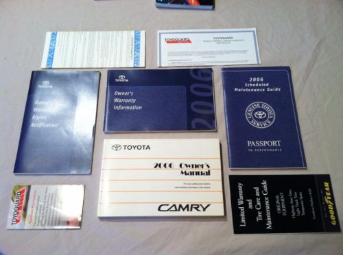 2006 new toyota camry owners manual maintenance warranty delivery package oem