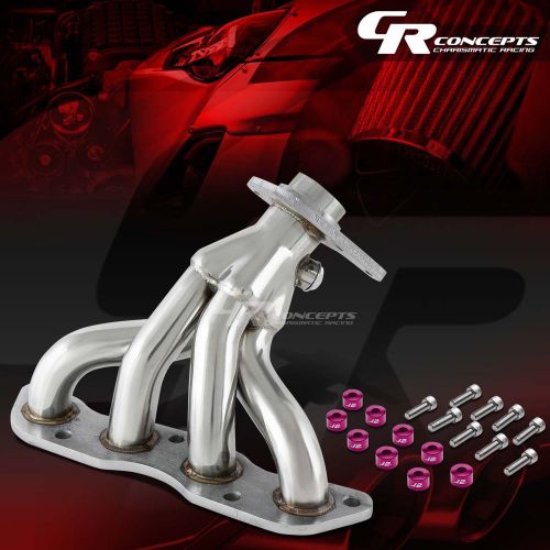 J2 for 06-08 fit l15 exhaust manifold 4-1 race header+purple washer cup bolts