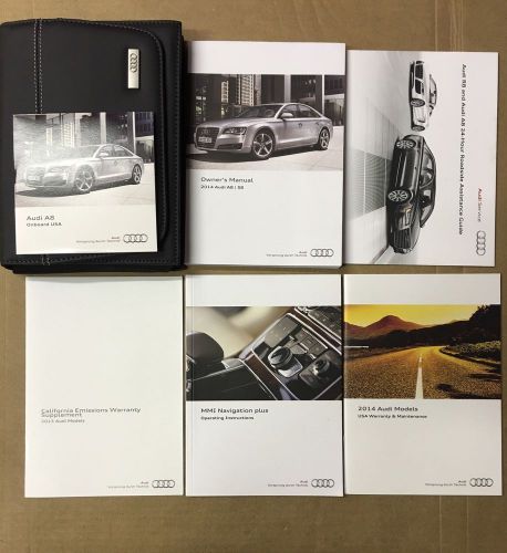 2014 audi a8 | s8 owner&#039;s manual with case and cd