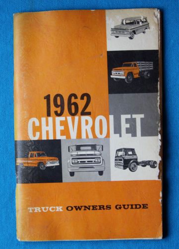 1962 chevrolet truck owners guide book , vintage - usa