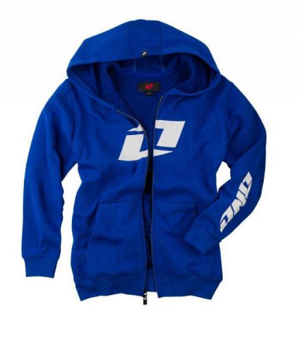 One industries youth icon zip hoodie sweatshirt blue mx mtb off road 46048-033
