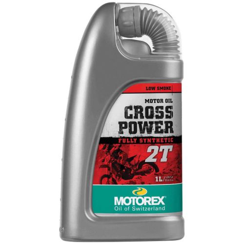 Motorex cross power fully synthetic 2t low smoke oil 1l quart 102242
