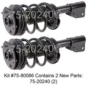 Pair new complete front right &amp; left strut shock coil spring assembly