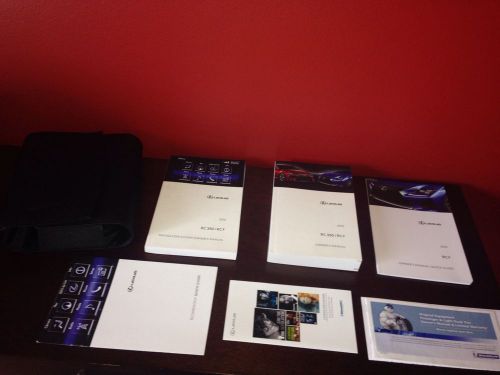 2015 lexus rc 350/ rc f  owners manual navigation manual leather case like new