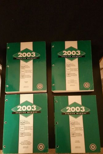 2003 oem chevy tahoe gmc yukon cadillac escalade service manual complete set 1-4