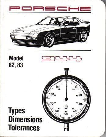 Nos porsche 944 (1982-83) technical specifications pocket book spec&#039;s handbook
