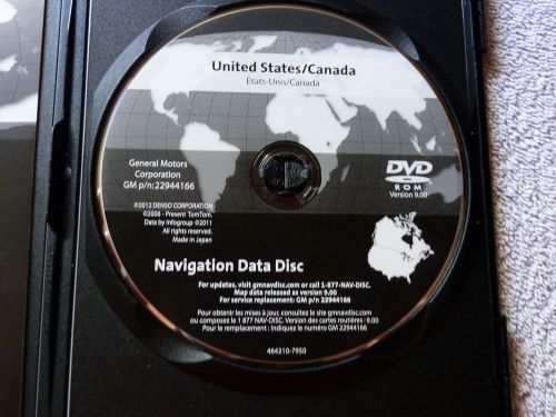 2005 to 2013 chevrolet corvette z06 zr1 navigation dvd u.s map v.9.00 update