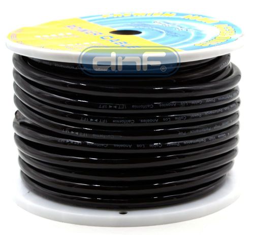 4 gauge 20 feet black see through power cable - free same day shipping!