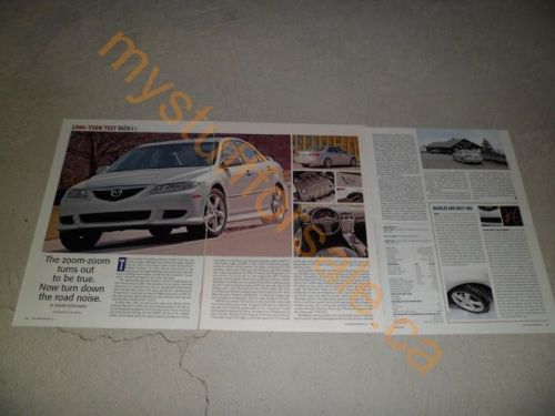 2003 mazda 6s article / ad