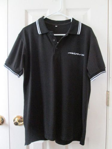 Motofino usa scooter men&#039;s polo shirt xl black white short sleeve t-shirt nice