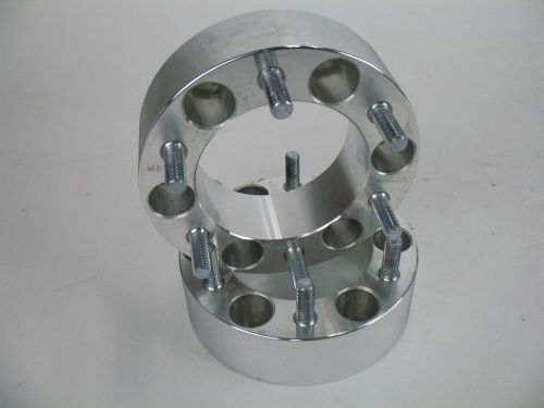 2pc (2) 2&#034; in. wheel spacers 6x139.7 to 6x139.7  m12x1.5mm