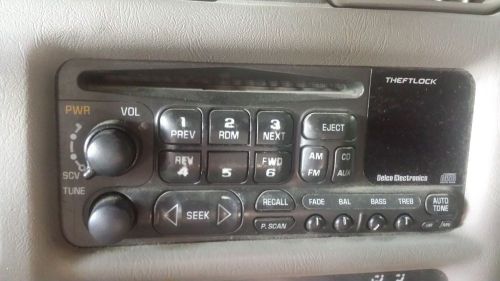 96 -01 chevy s10 blazer camaro impala malibu radio cd player tested