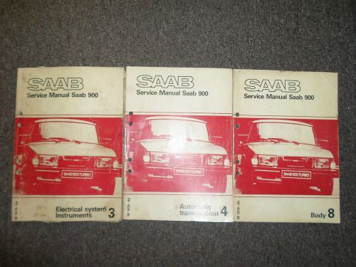 1979 80 81 82 83 1984 saab 900 body auto transmission electrical service manual