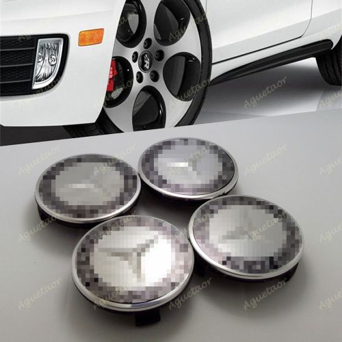 Mercedes benz amg alloy wheel centre caps hub badges emblem 75mm 4pcs.