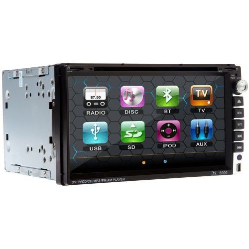 6.95&#034;2din touch screen car stereo cd dvd player radio with sd/usb/bluetooth/ipod