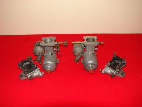 Original austin healey 100m carburetors and manifolds - 1 carb body is # correct