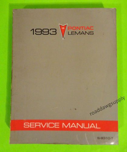 1993 pontiac lemans service shop repair manual book sedan &amp; coupe