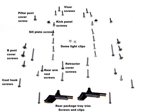 New 92 piece interior screw clip kit 73-77 a body 4 screws stopping 100% correct