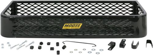 Moose atv universal front steel metal mesh rack with slot for front rail