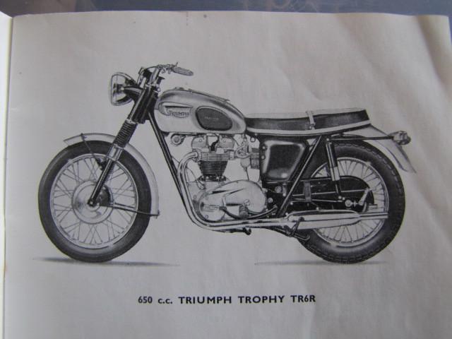 Triumph 650 twin owners handbook original!  bsa guzzi norton ariel ducati bmw