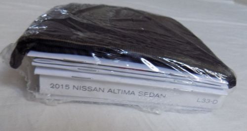2015 nissan altima sedan owner&#039;s manual &amp; case (new sealed)