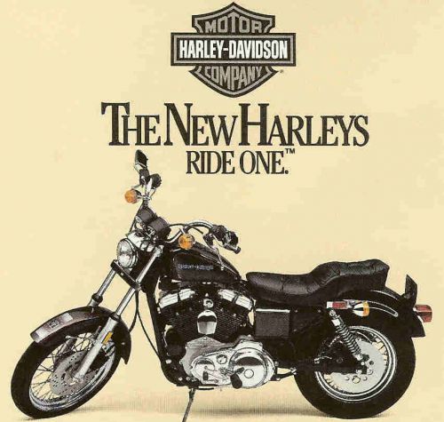 1986 harley-davidson xlh sportster 1100 motorcycle brochure -liberty edition