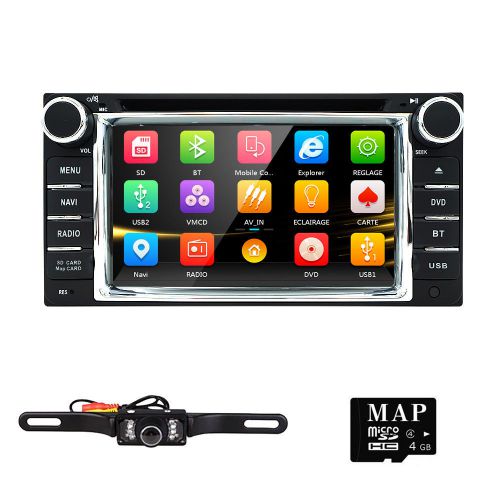 Multimedia stereo car radio dvd mp3 player gps navigation ipod rds fortoyota+cam