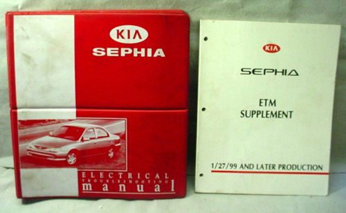 1999-2000 kia sephia factory electrical troubleshooting manual &amp; supplement
