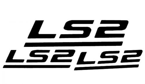 Corvette ls2 decal set, black, 2005-2007