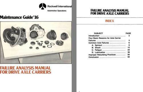 Rockwell international 1979 - maintenance guide #16 failure analysis manual for