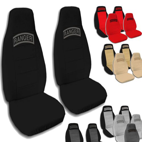 1997-2011 black ford ranger seat covers with bucket seats and molded headrests