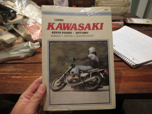 Nos new 1977-1983 kawasaki kz650 fours clymer service manual