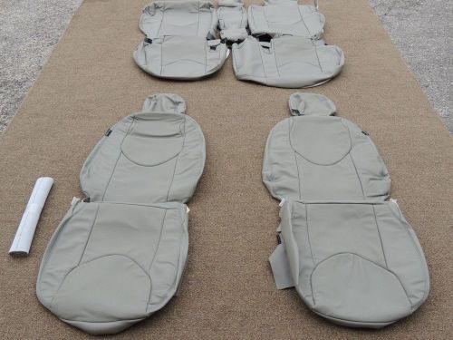Leather seat covers for 2006-12 toyota rav4 sport 2 row model grey #225