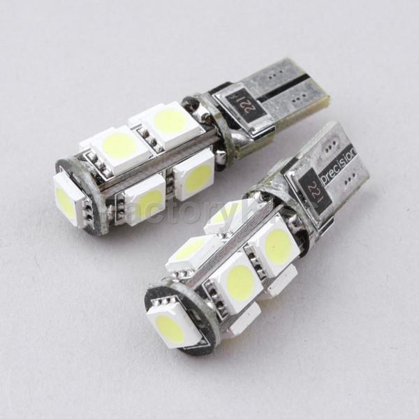 Smf 2 x car bulbs canbus error-free t10 9-led smd white turn/tail light #502