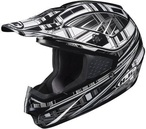 Hjc cs-mx stagger black/gray/white off-road motorcycle helmet csmx size xsmall