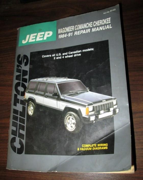 Chilton's jeep wagonner comanche cherokee 1984-91 repair manual