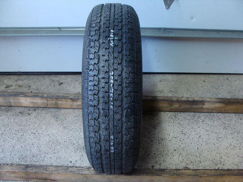 1 goodyear trailer tire st205/75r15 tire# g1683 (8-9/32) no patches