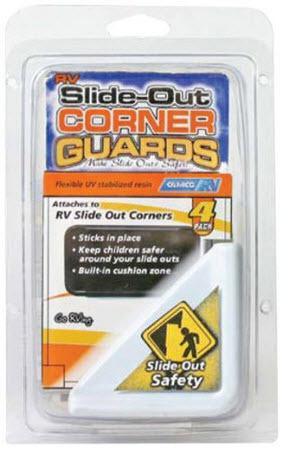 Camco rv slide out corner guards glide room camping motorhome travel trailer wht