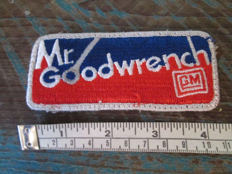 Gm mr goodwrench patch chevy camaro nova monte carlo vette chevelle ss rs racing