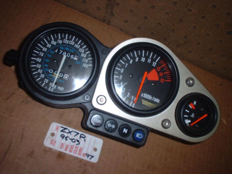 Kawasaki zx7r zx7 ninja speedometer tachometer gauges intruments meter  96-03