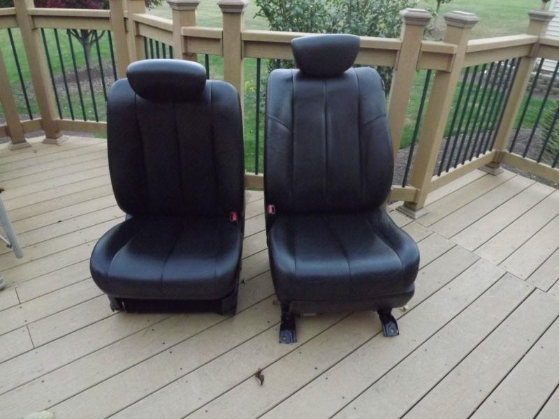 03 04 05 06 07 nissan murano oem black leather front seats w/airbags seat track