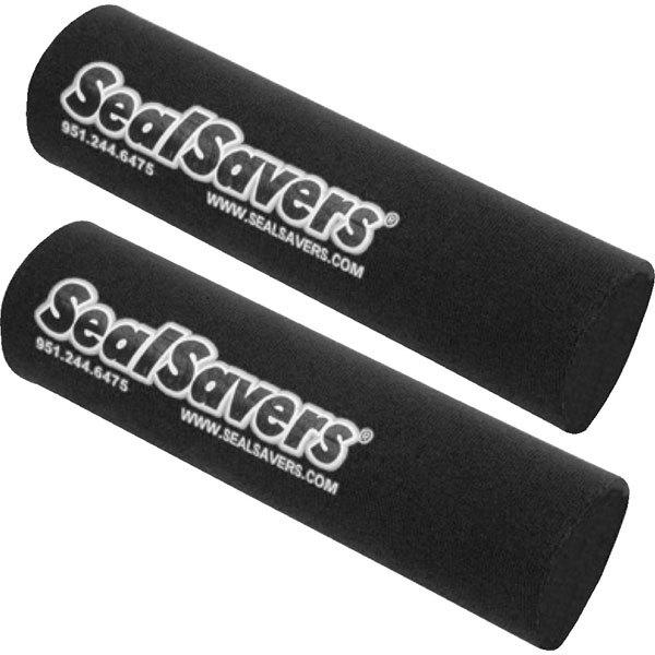 Black 1 3/4" seal savers standard fork covers for most 125/500cc models