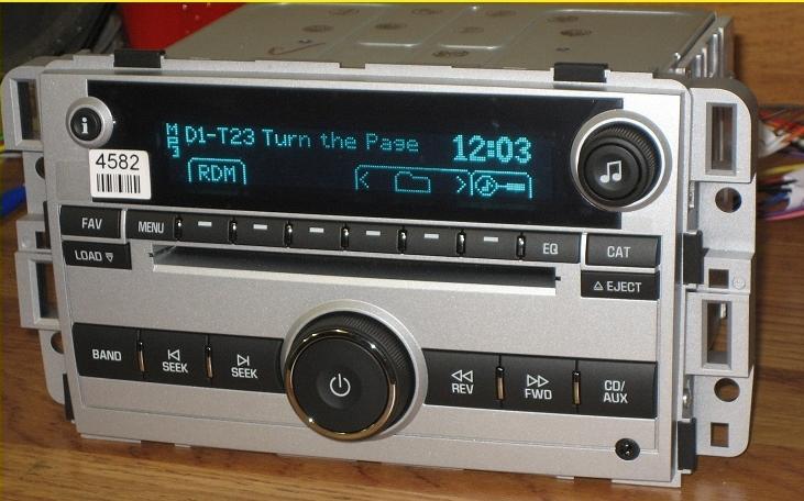 New unlocked 2007-09 chevy equinox 6 cd changer radio 3.5mm aux/ipod input &mp3