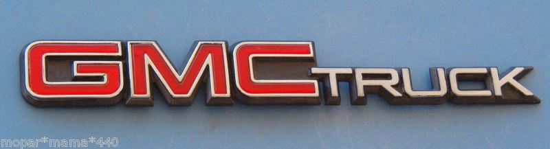 Gmc truck emblem rear gm oem tailgate badge sierra suburban sonoma jimmy? 12.5"