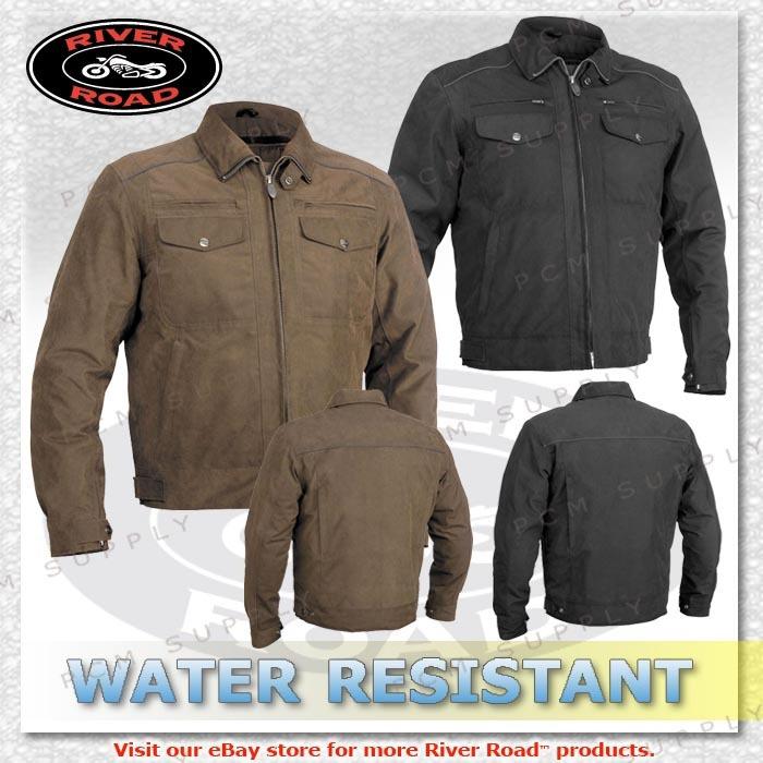 River road laughlin water resistant vented ce motorcycle touring men jacket
