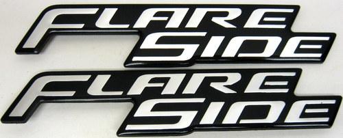 Oem 94-96 ford f150 flare side front fender nameplate emblems nice