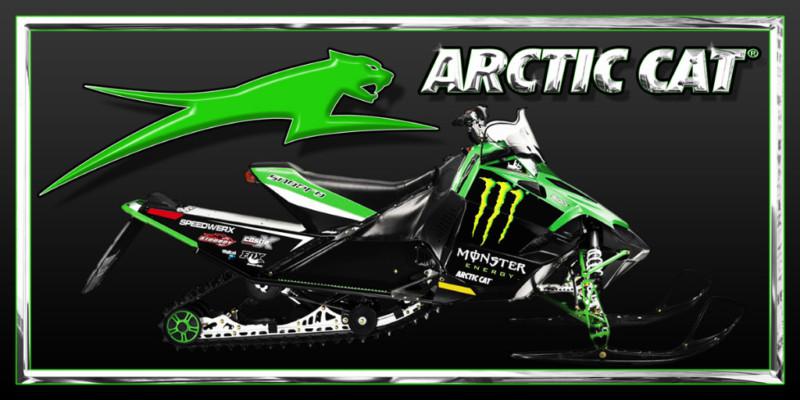 New arctic cat banner sno pro crossfire snowmobile - arctic cat monster sled